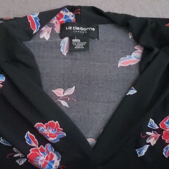 Liz Claiborne top women's sz small blouse shirt office business casual c… - Picture 4 of 9